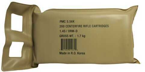 PMC Bronze Battle Pack 223 Rem 55 gr 3200 fps Full Metal Jacket Boat-Tail (FMJBT) Ammo 200 Round